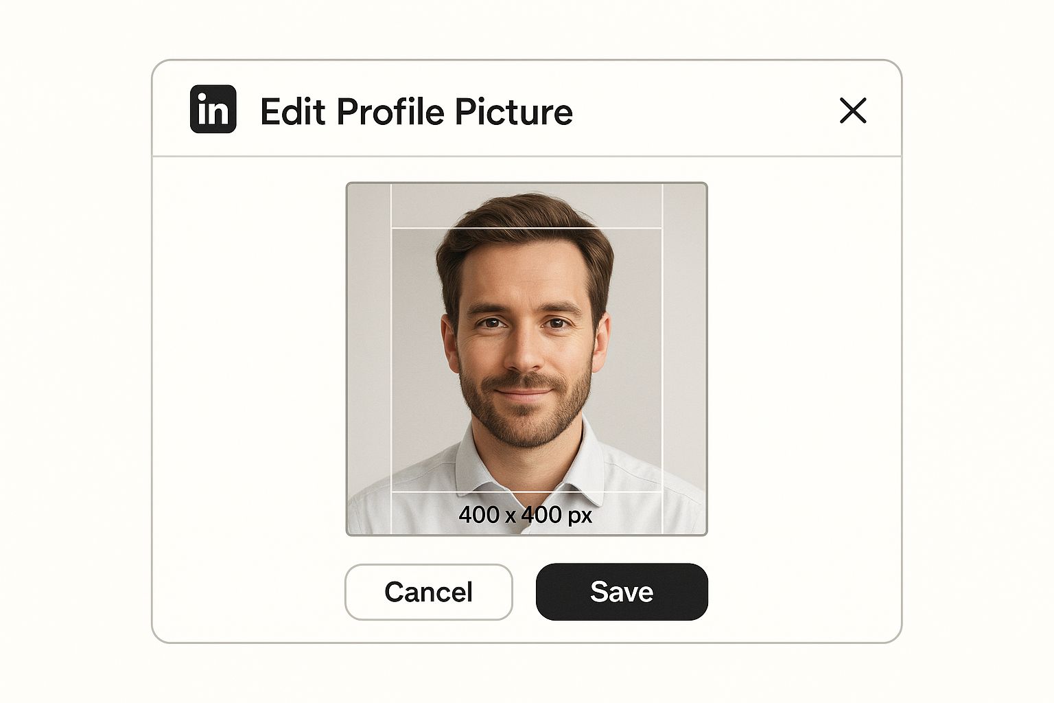 Infographic about linkedin profile picture size