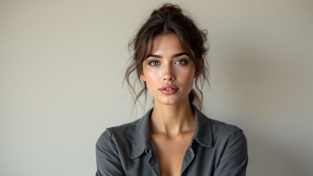 Headshot Posing Example