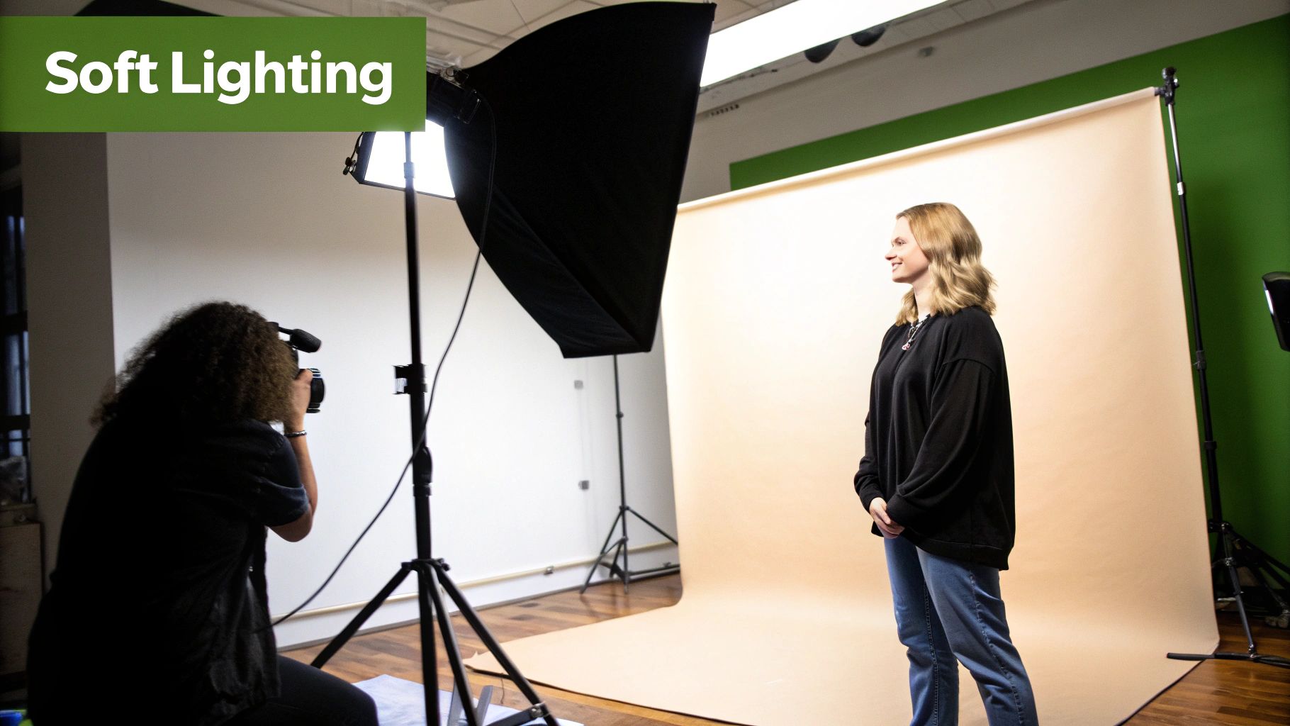 Lighting setup for headshots