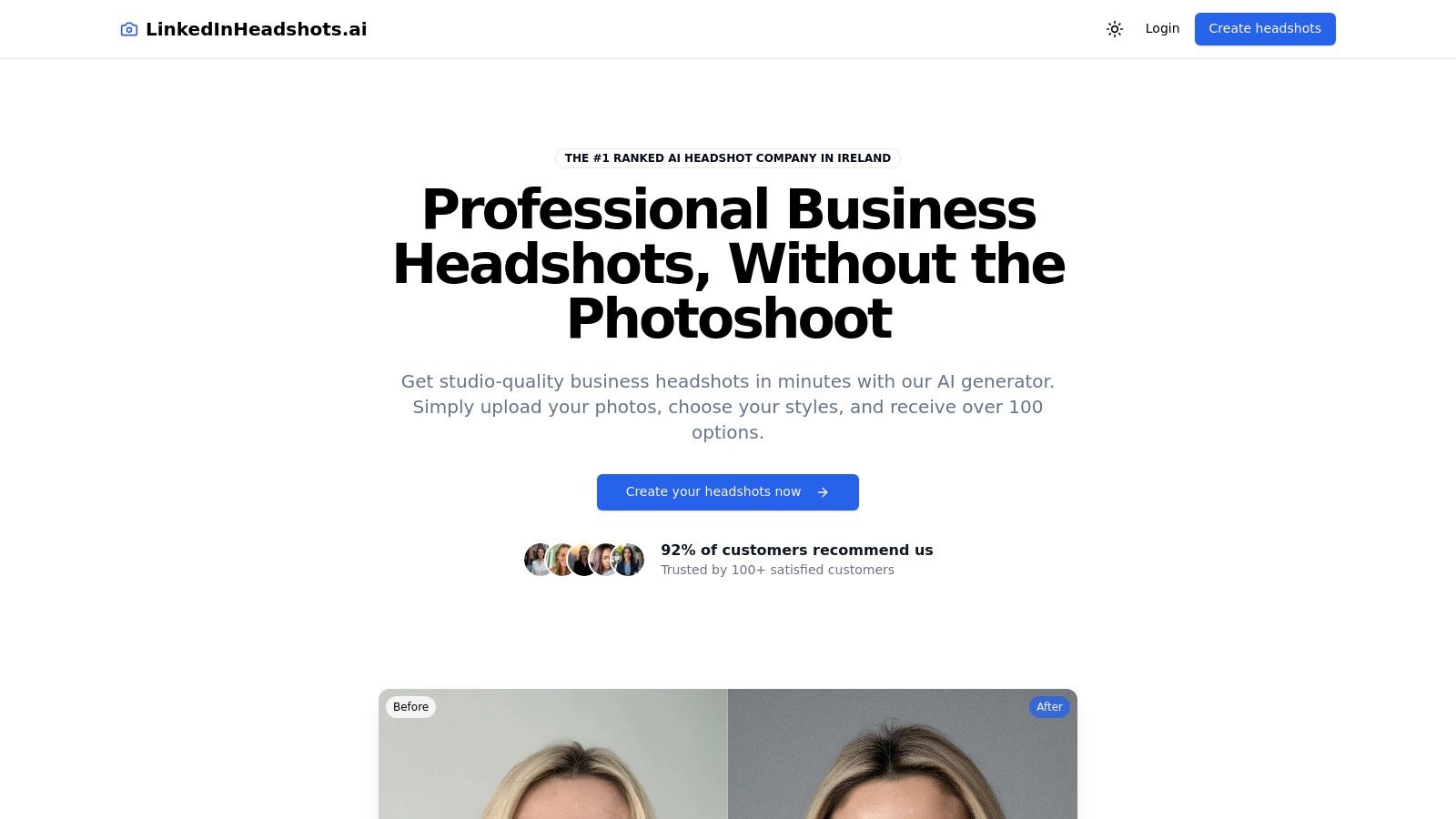 LinkedInHeadshots.ai
