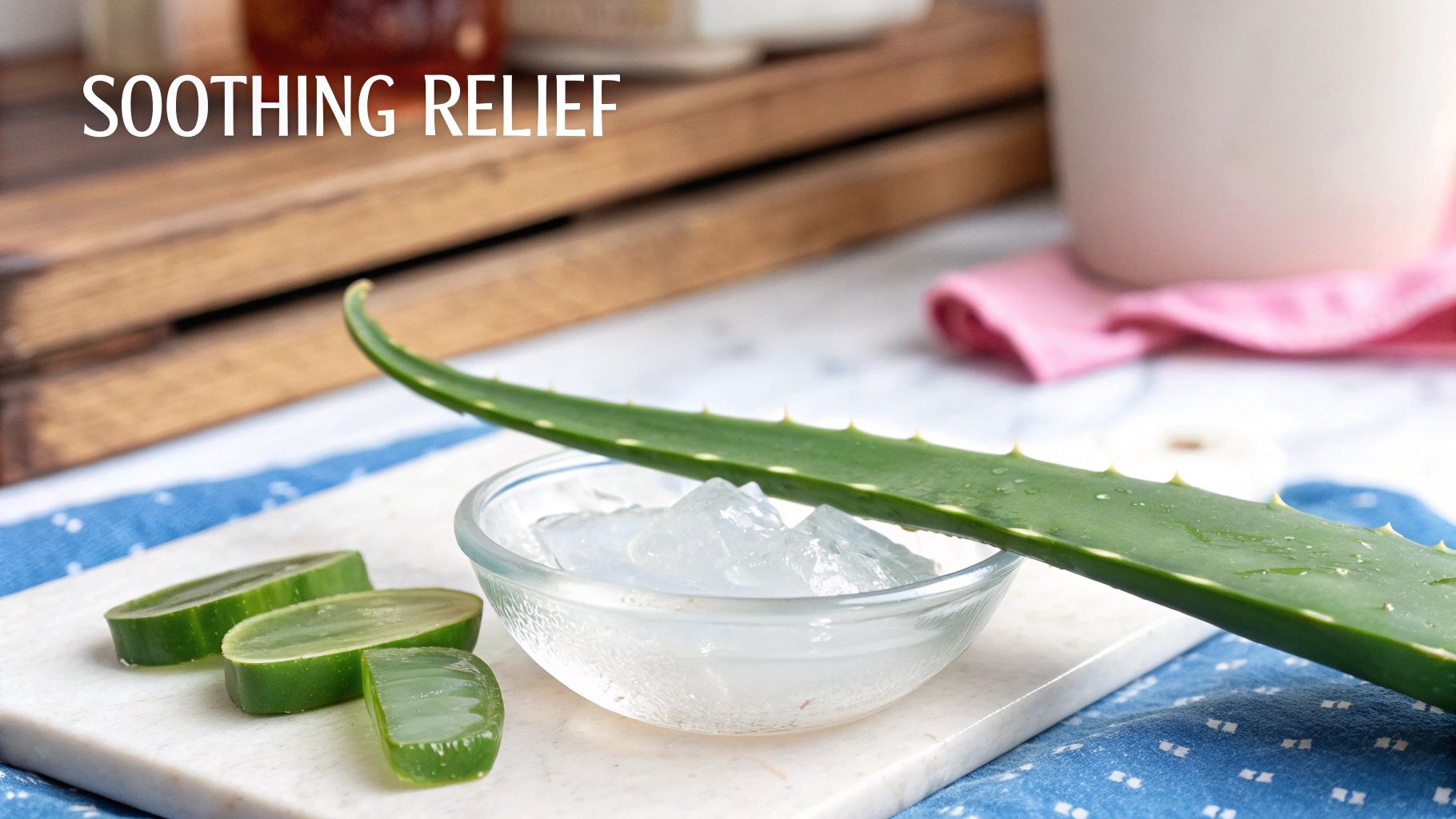 Aloe Vera Gel Application