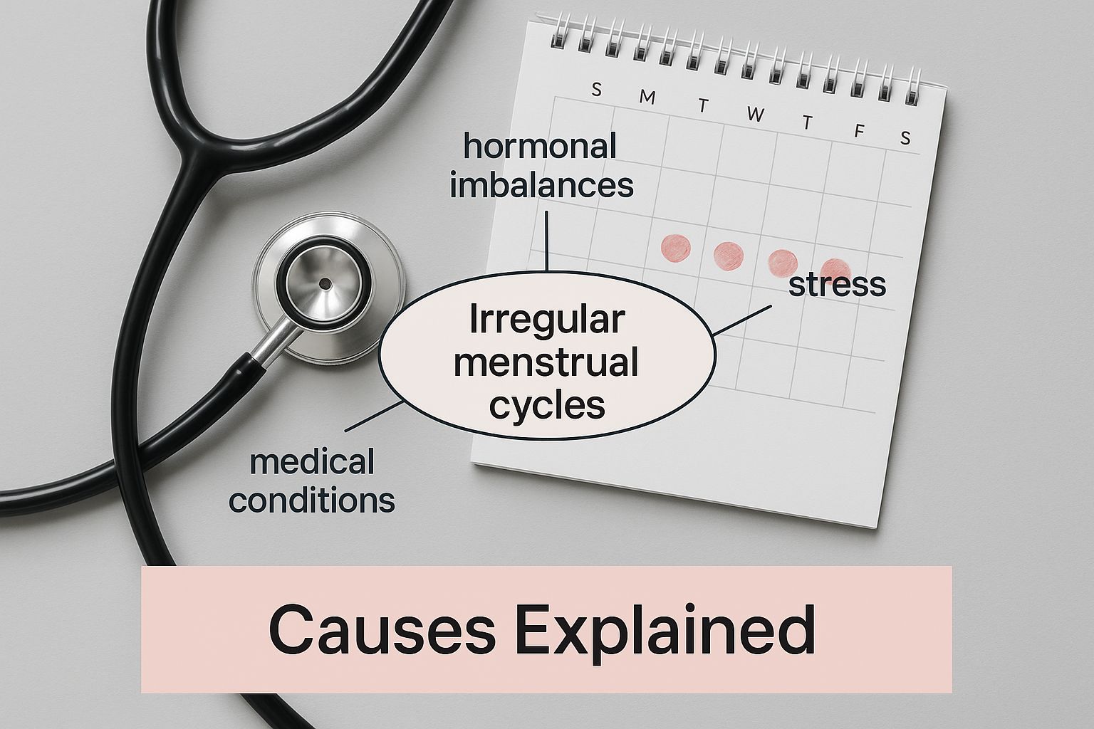 Infographic about why is my period early