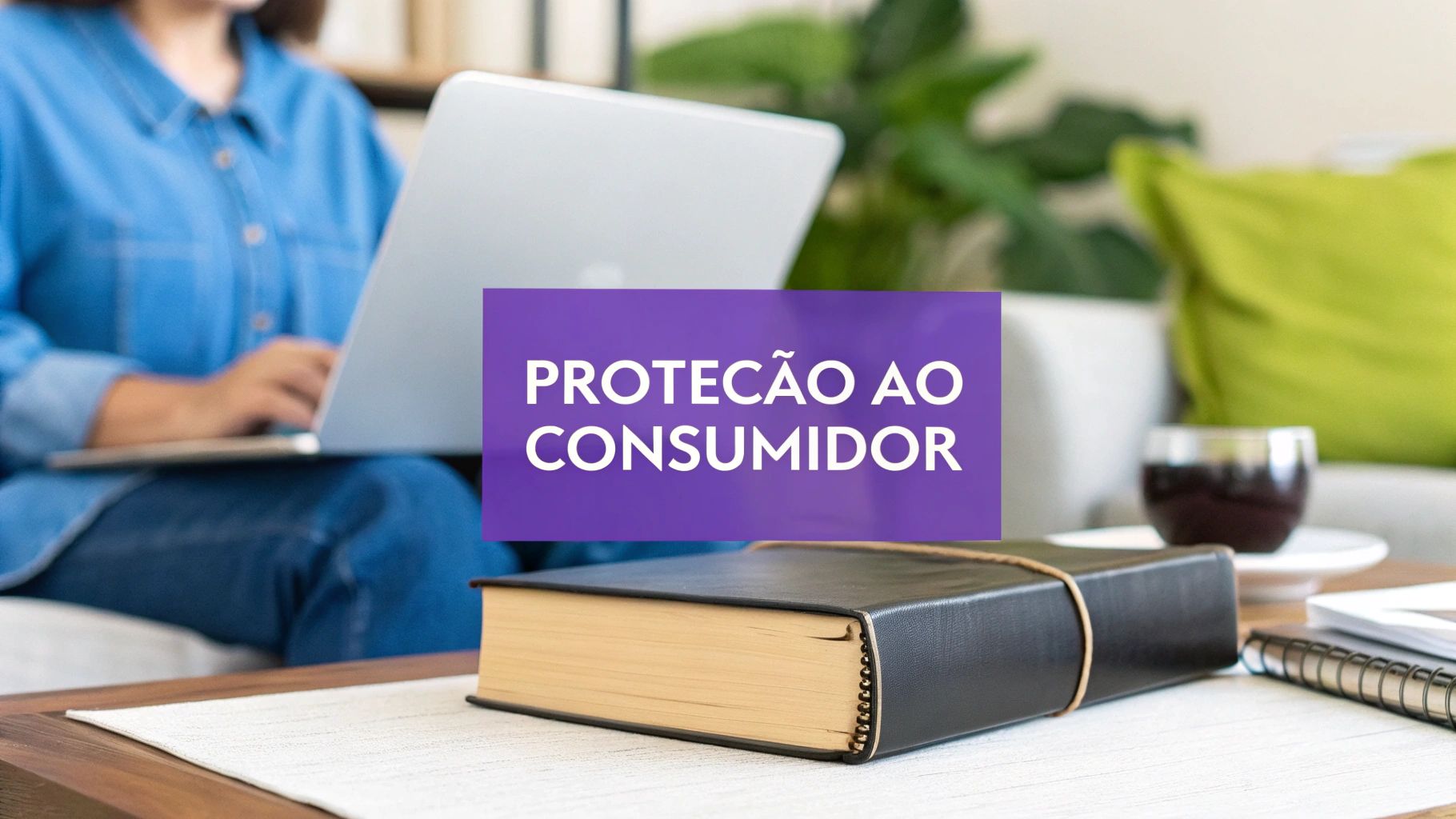 Um escudo protegendo um consumidor, simbolizando a proteção do CDC na ação de cobrança.
