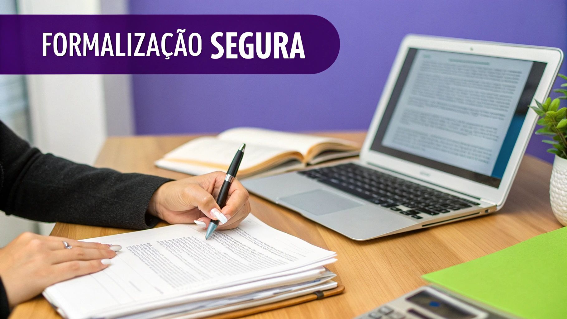 Lei do trabalhador autônomo: um guia completo para seus direitos e deveres 2 Uma pessoa analisando documentos em uma mesa, representando a formalização do trabalho autônomo.
