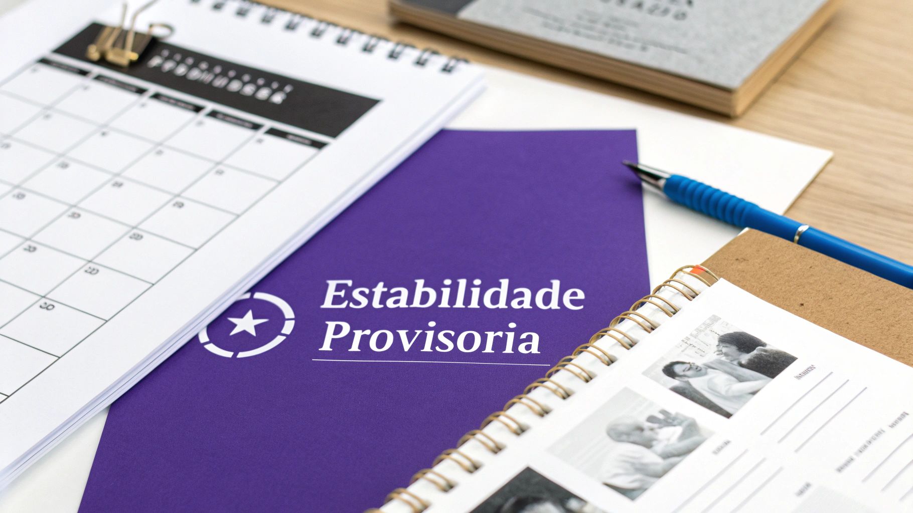 Pode mandar embora grávida? Guia completo sobre direitos e estabilidade 2024 2 Uma gestante consultando um calendário, simbolizando o período da estabilidade provisória.