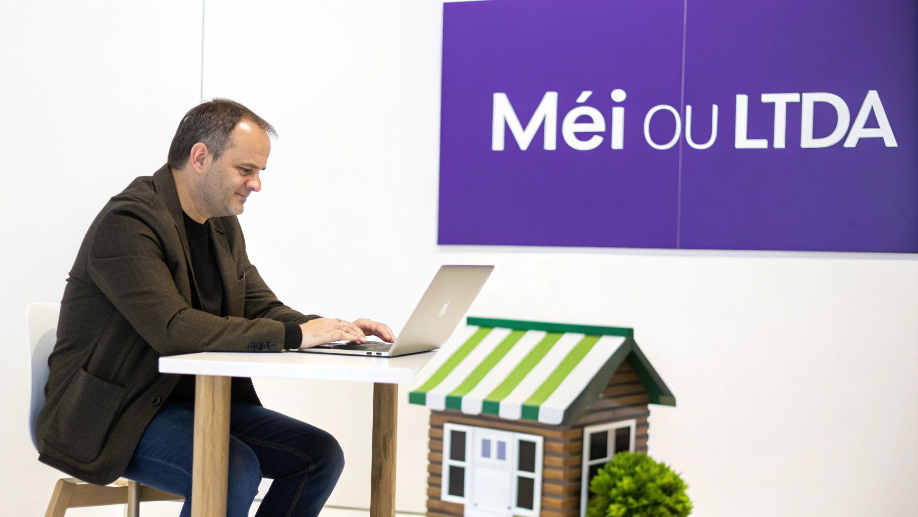 Diferença entre MEI e LTDA: Qual a Melhor Opção para Você? 1 Empreendedora planejando a estrutura do seu negócio em um quadro branco.