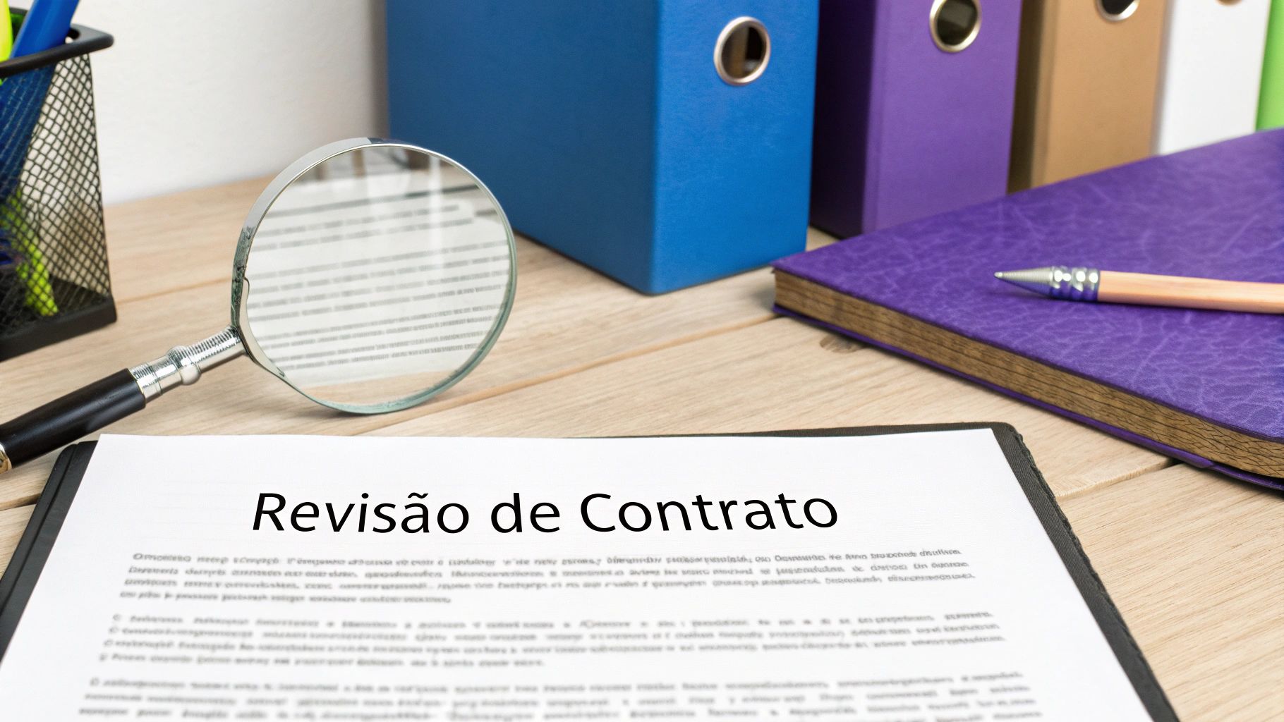 Um advogado especialista em franquias analisando uma Circular de Oferta de Franquia (COF) com um cliente.