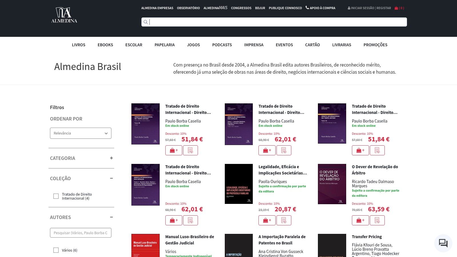 Uma pessoa lendo um livro sobre negócios com o logotipo da Almedina Brasil sobreposto.