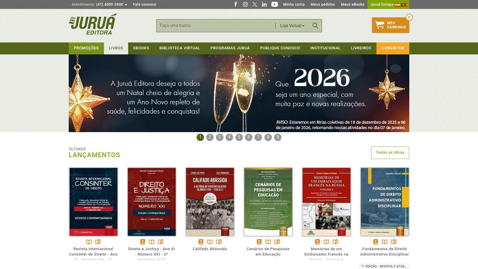 Página de um livro sobre direito de franquia no site da Juruá Editora, mostrando detalhes da obra.