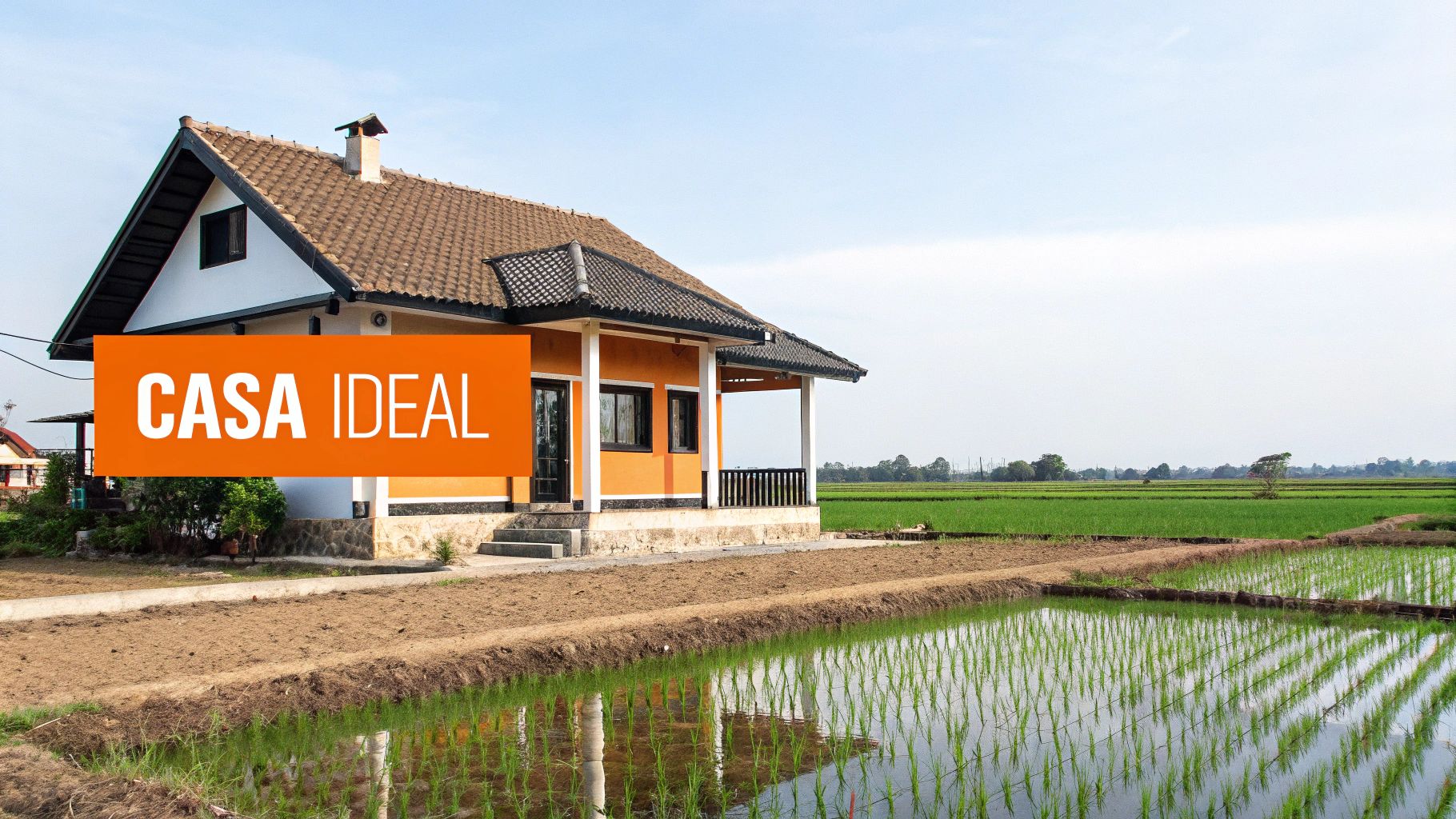 Casa rural ideal en el campo rodeada de arrozales en el Delta del Ebro