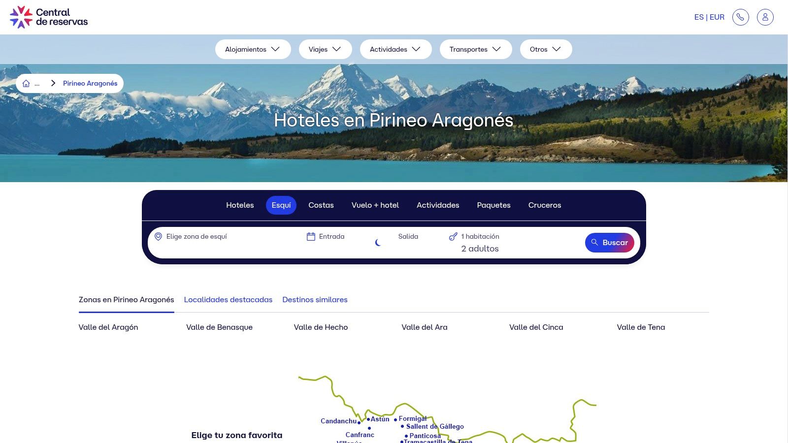 Centraldereservas.com