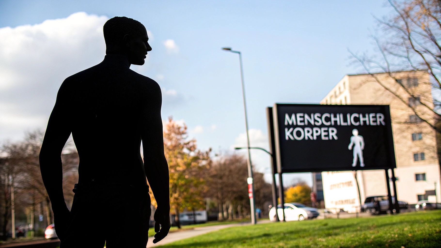 Junge Frau zeichnet den menschlichen Körper