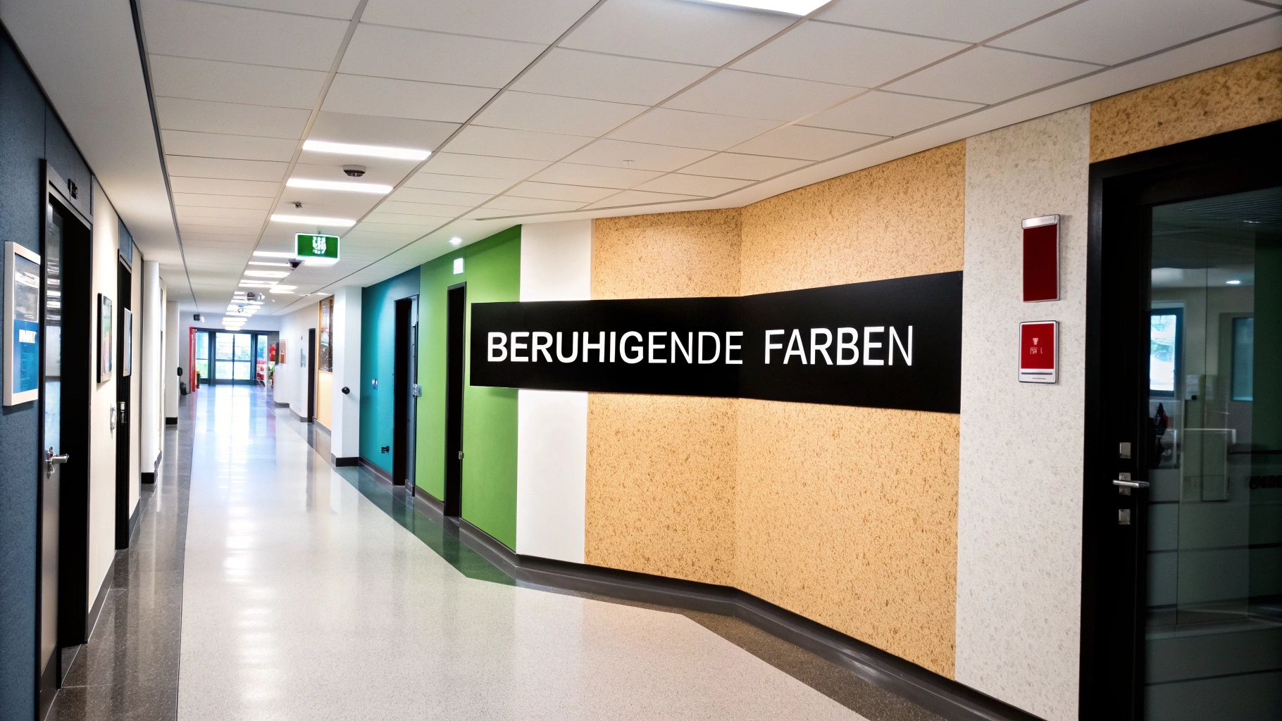 Beruhigende Farbpsychologie und Wandgestaltung