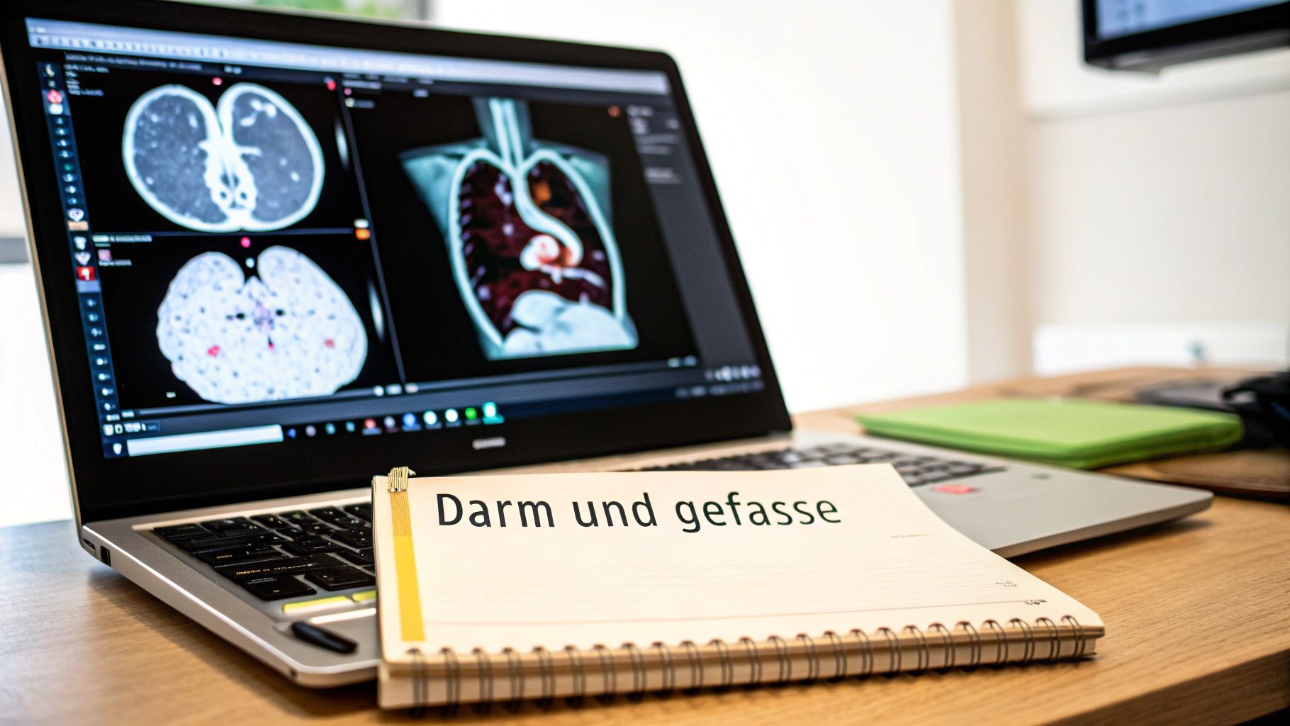CT-Aufnahme des Gastrointestinaltrakts und der großen Blutgefäße