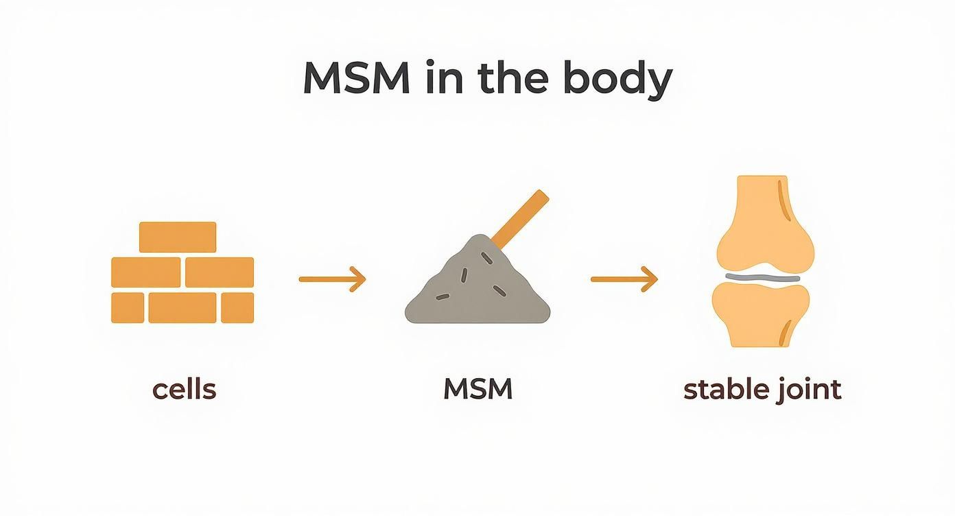 Infographic about msm pulver hund