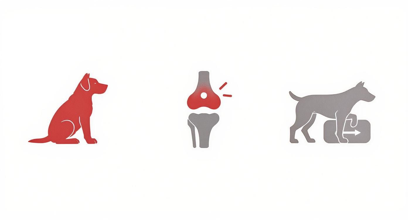 Infographic about kreuzbandriss hund sitztest