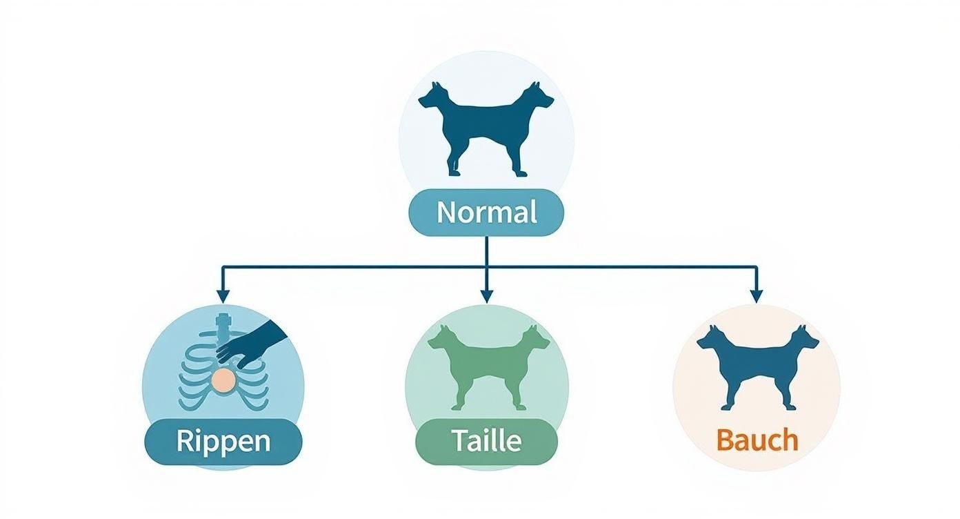 Infographic about übergewicht beim hund