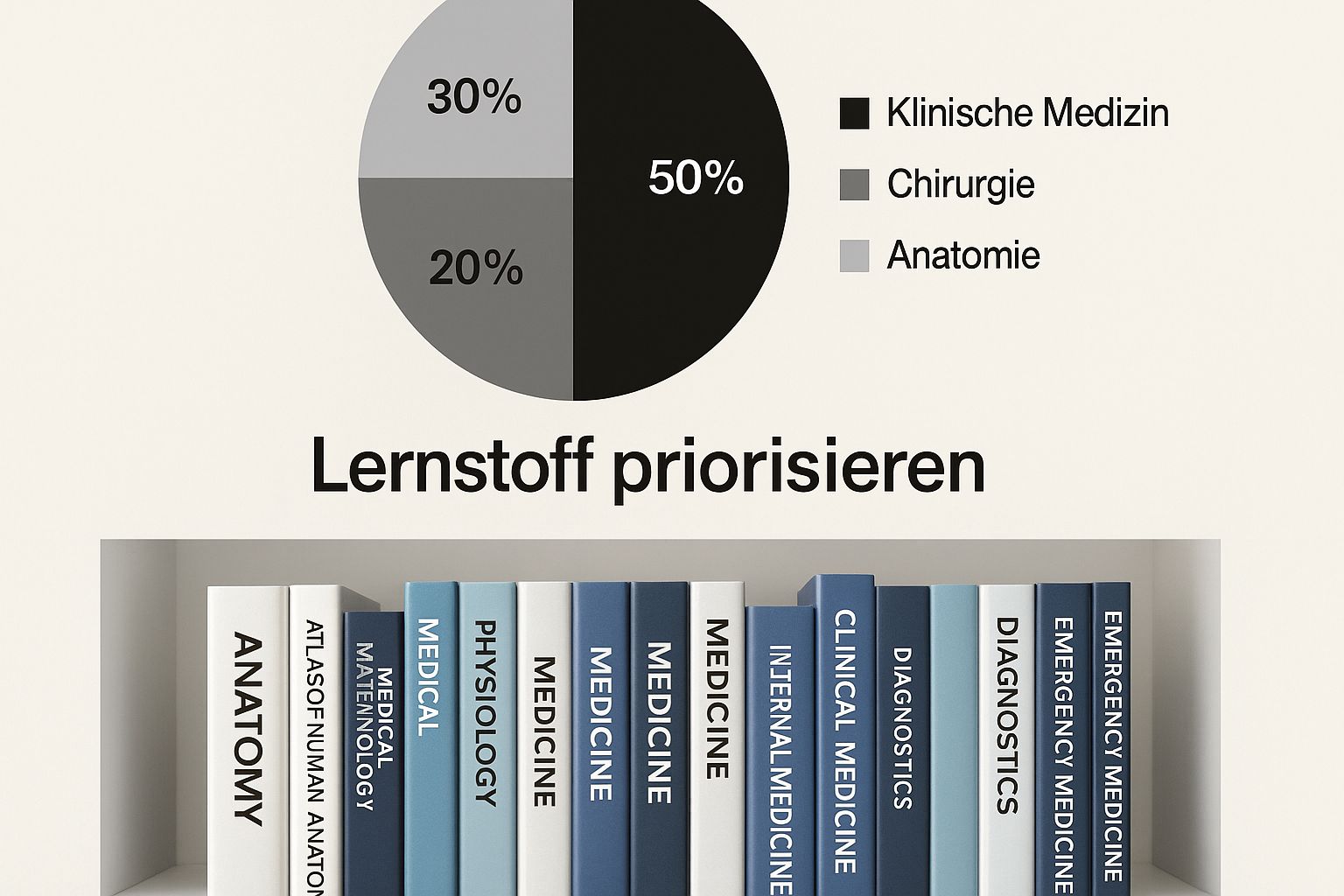 Infographic about physikum lernplan