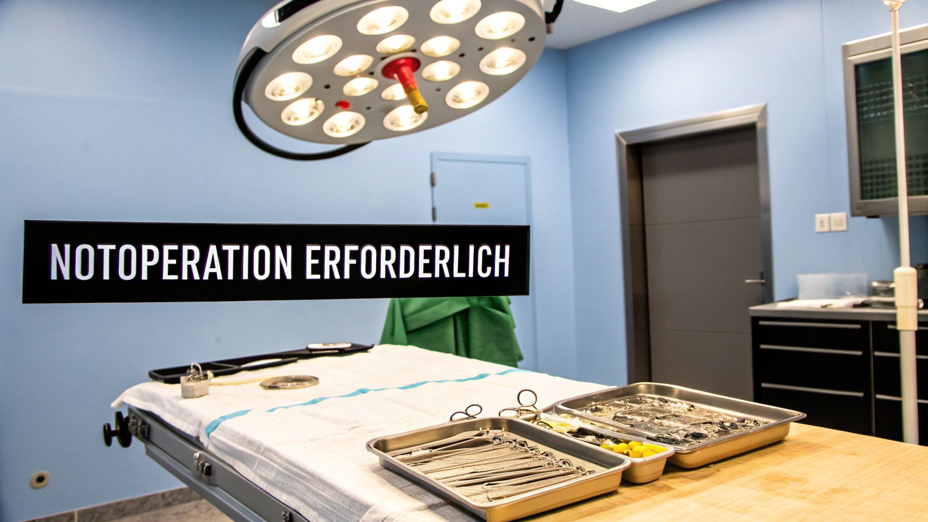 Ein Arzt untersucht den Bauch eines Patienten