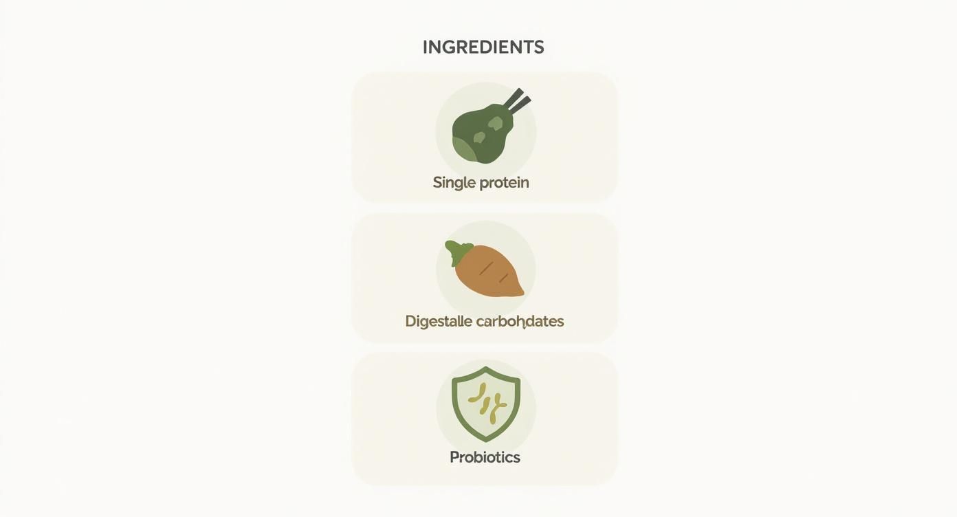 Infographic about hundefutter für empfindliche mägen