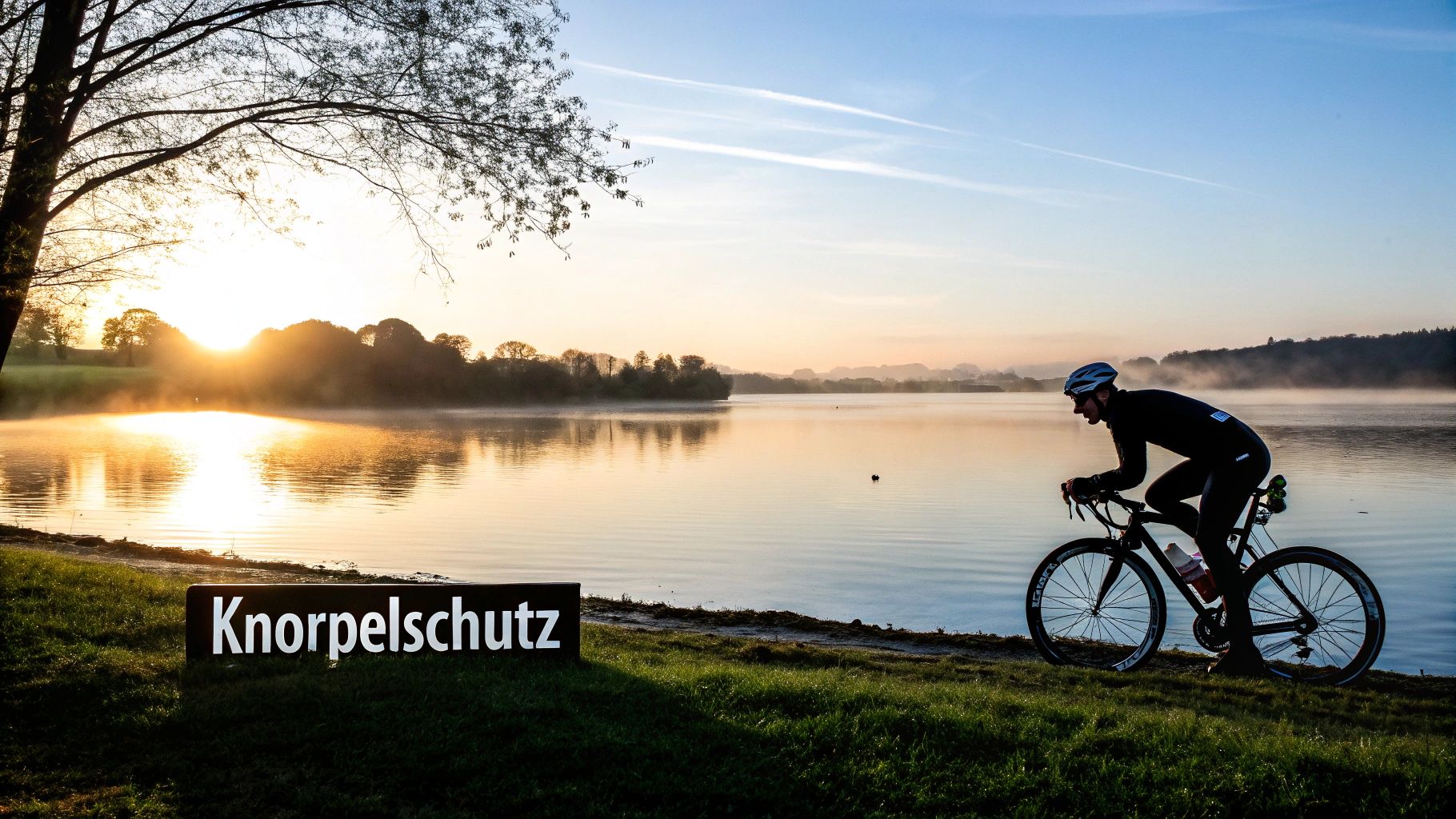 Eine Frau beim Nordic Walking in der Natur zur Stärkung ihres Knorpels