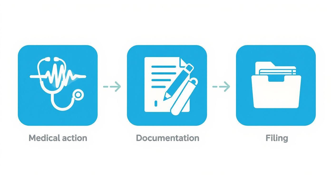 Infografik about dokumentation in der pflege