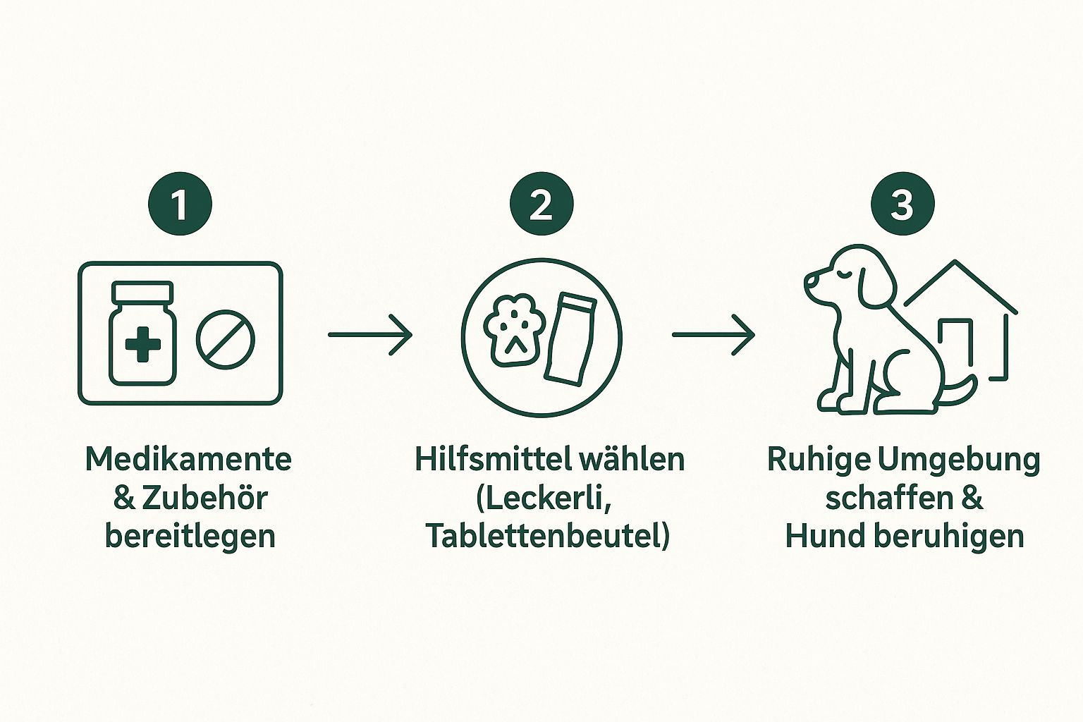Infographic about hund tabletten geben