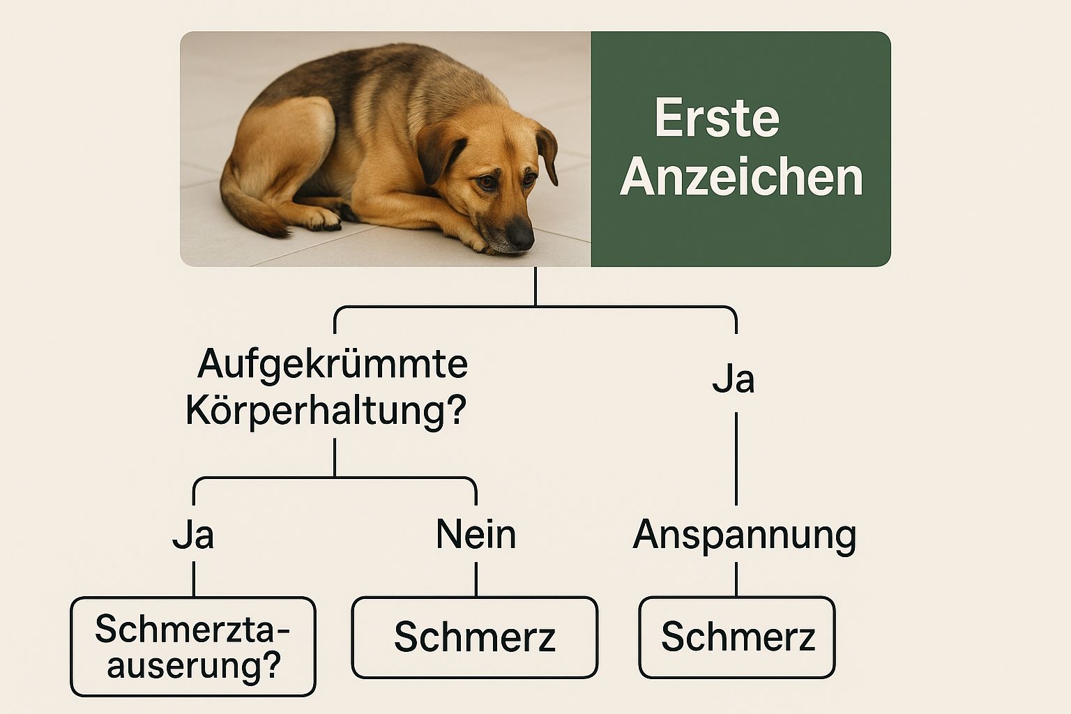 Infografik about hund hat bauchschmerzen