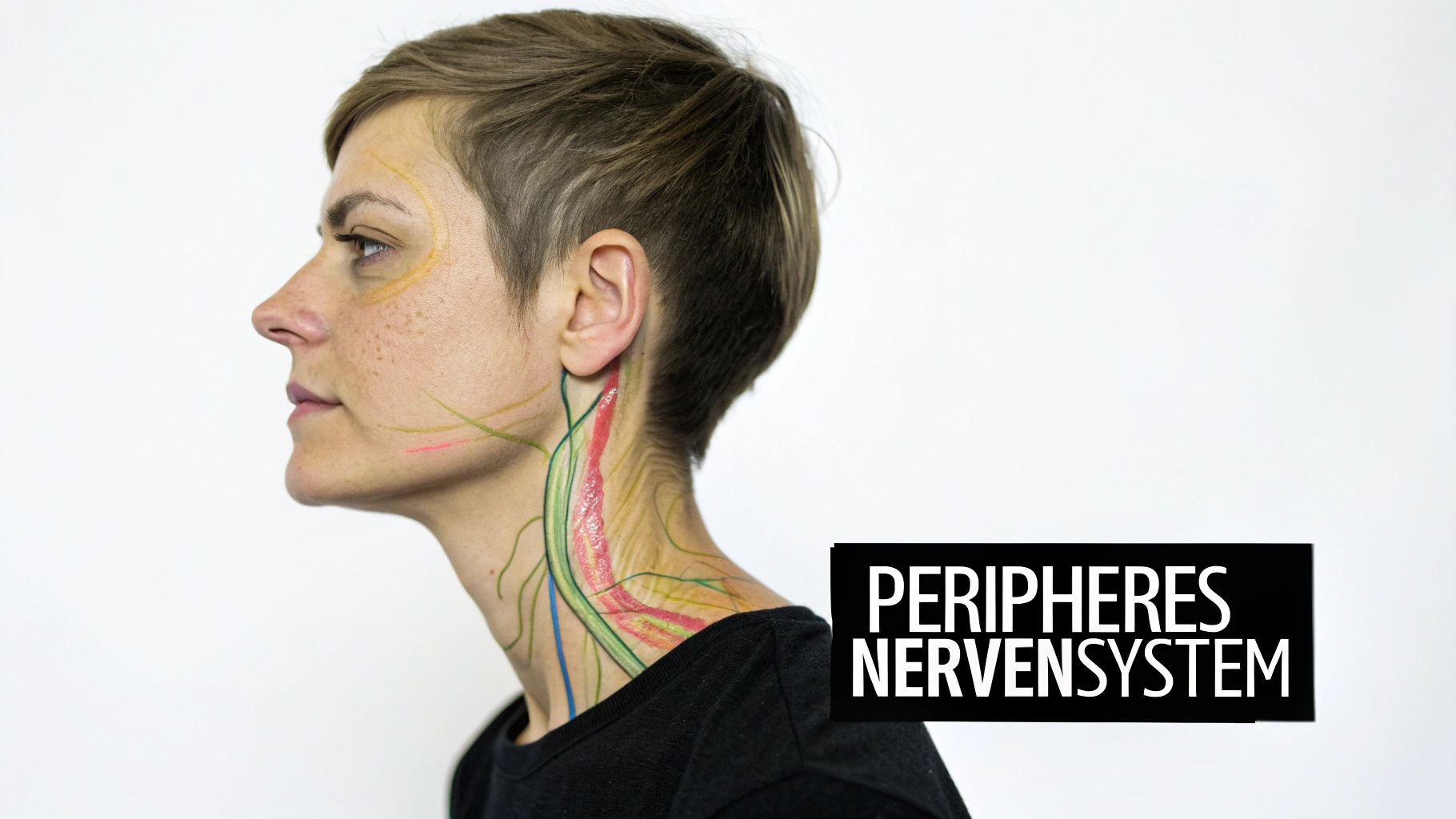 Das periphere Nervensystem verbindet Gehirn und Rückenmark mit dem restlichen Körper.