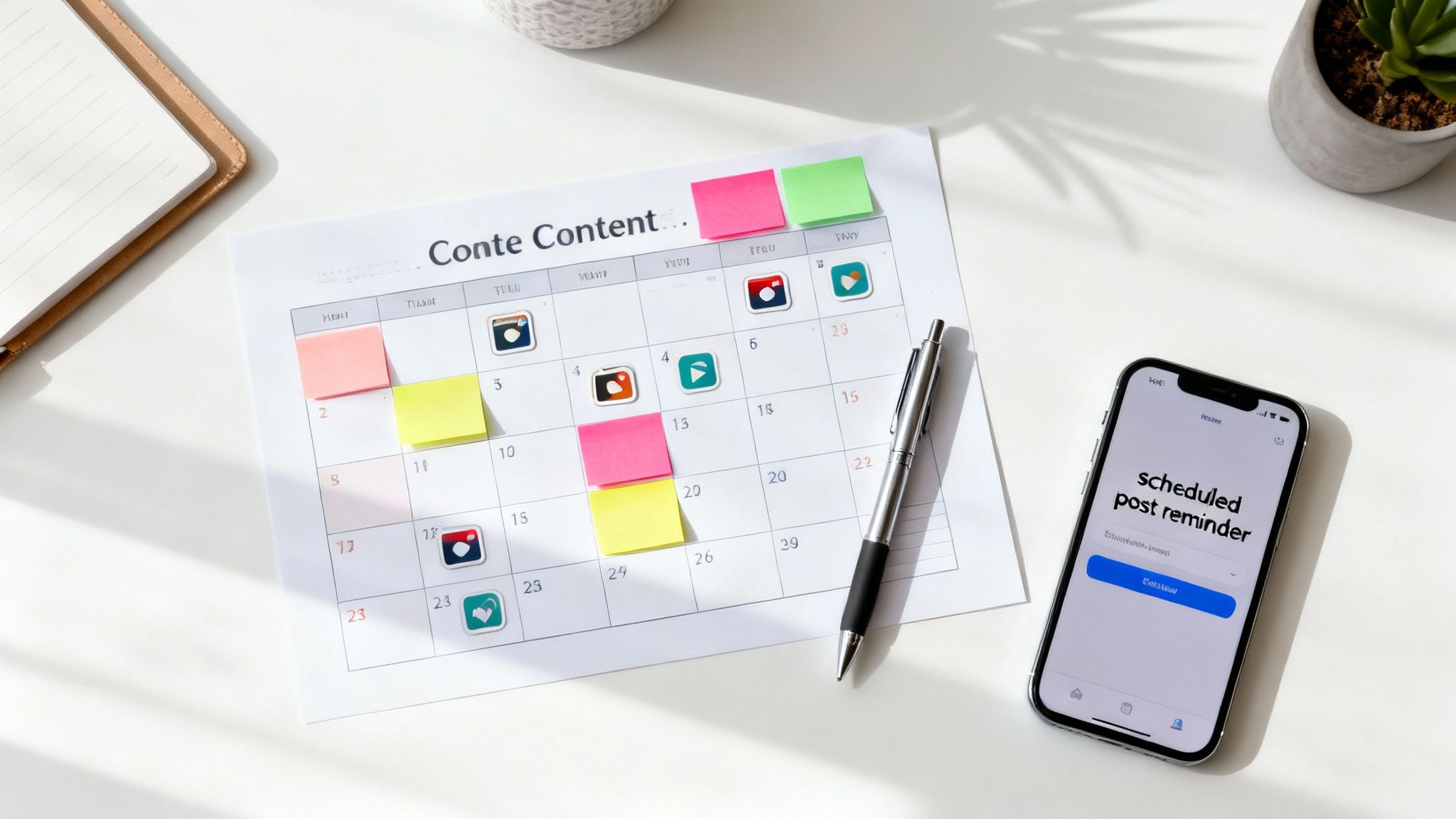Consistent Posting Schedule and Content Calendar