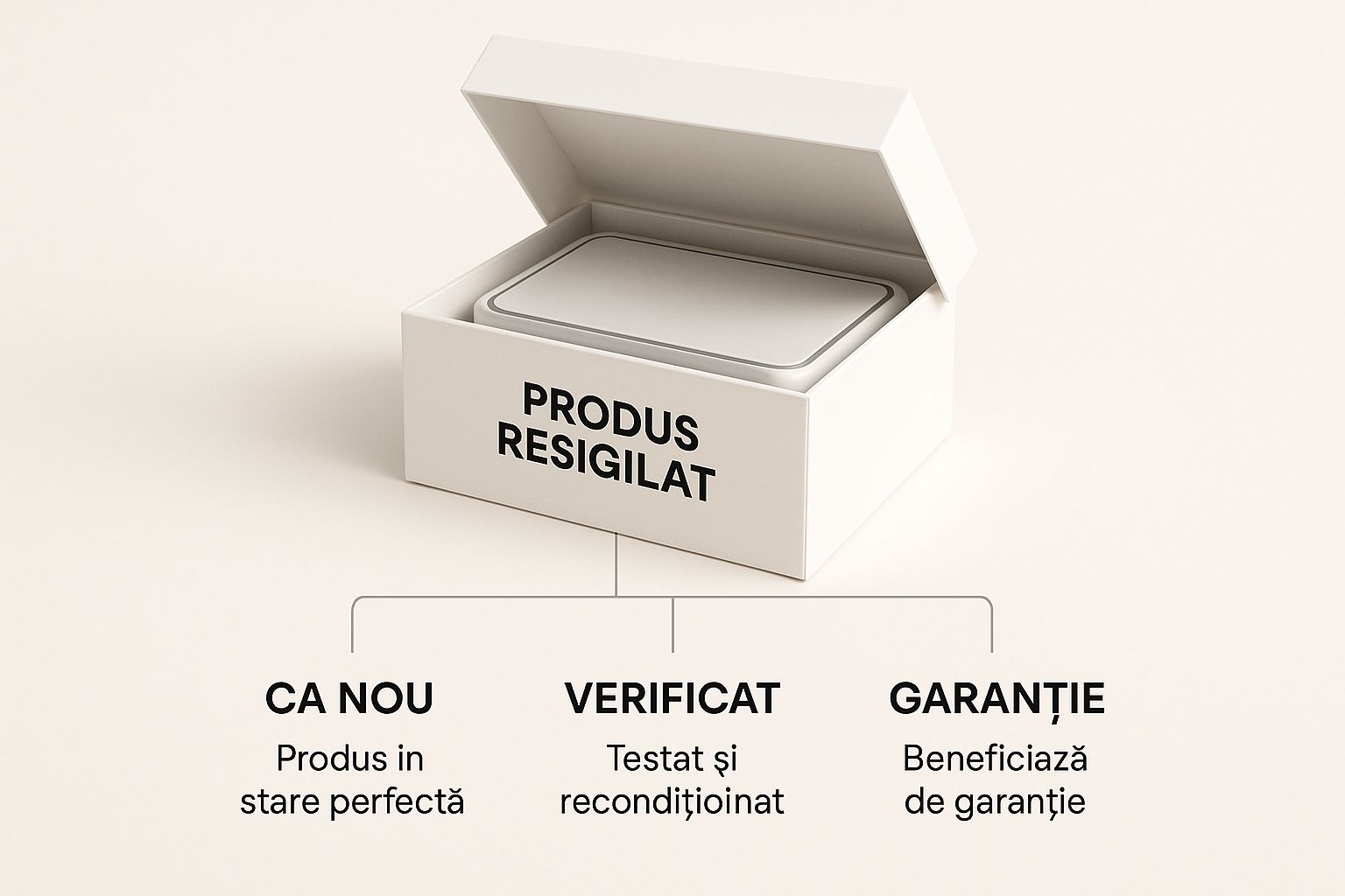 Infographic about ce inseamna produs resigilat