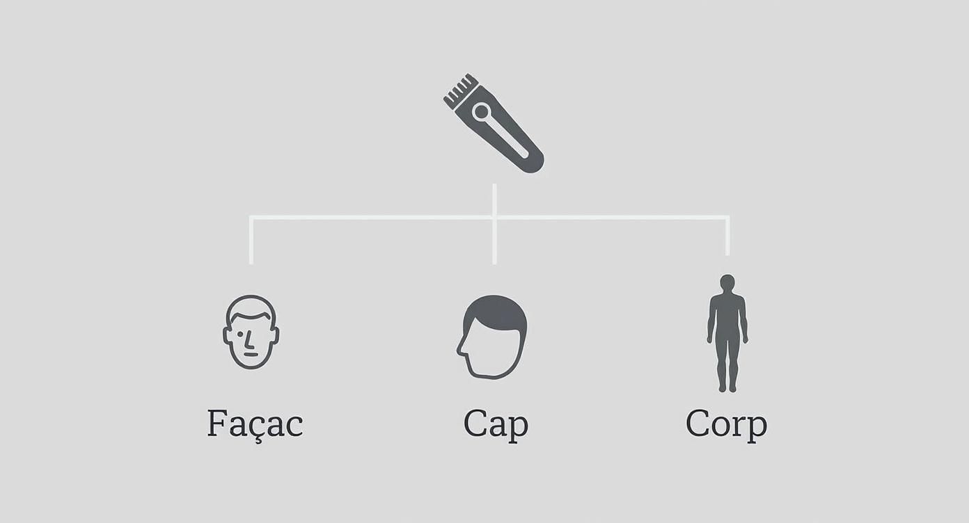 Infographic about Trimmer Philips Multigroom MG7940/15 (15-in-1)