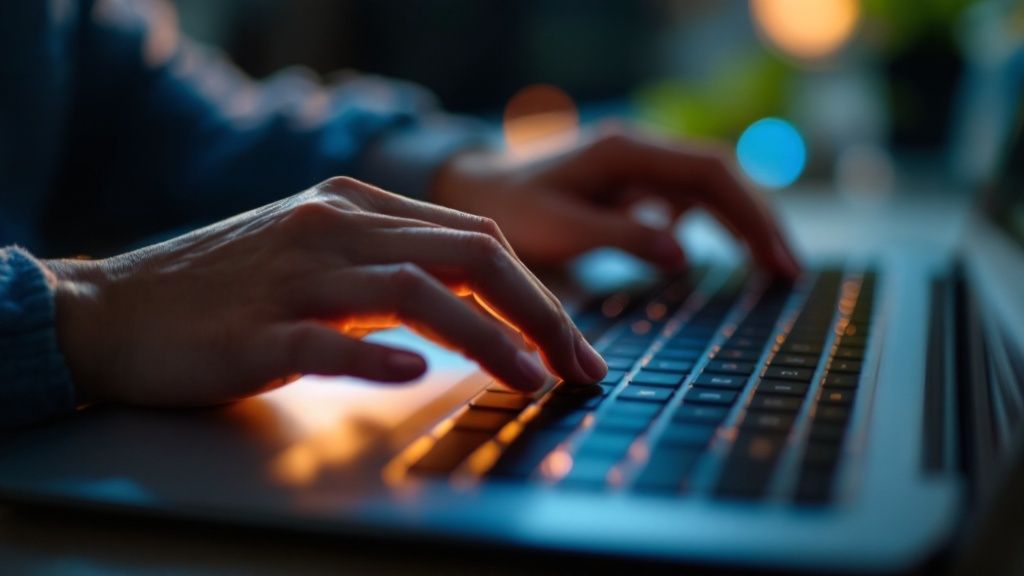 Un teclado de MacBook Pro iluminado en un entorno oscuro, enfocándose en las teclas de comando y control.