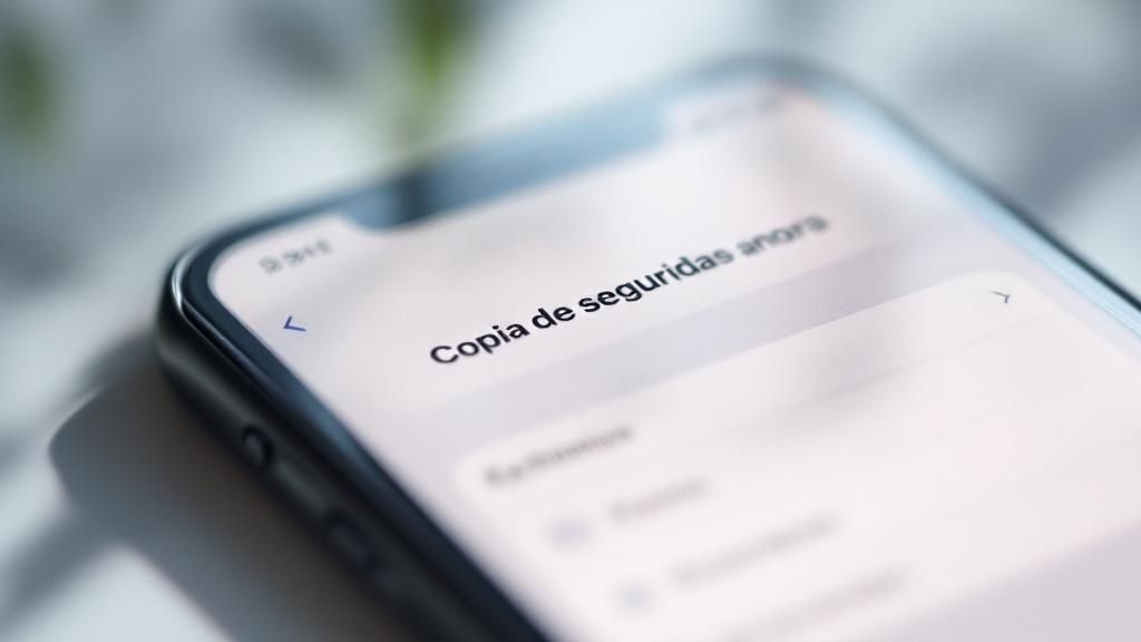 Una mujer revisando su iPhone