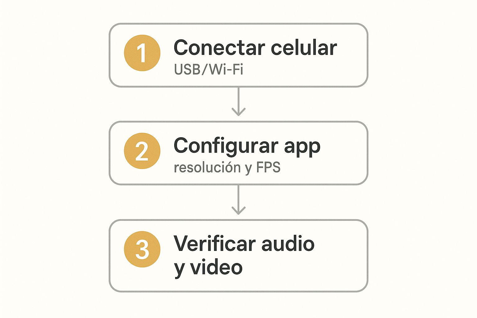 Infographic about usar celular como camara web