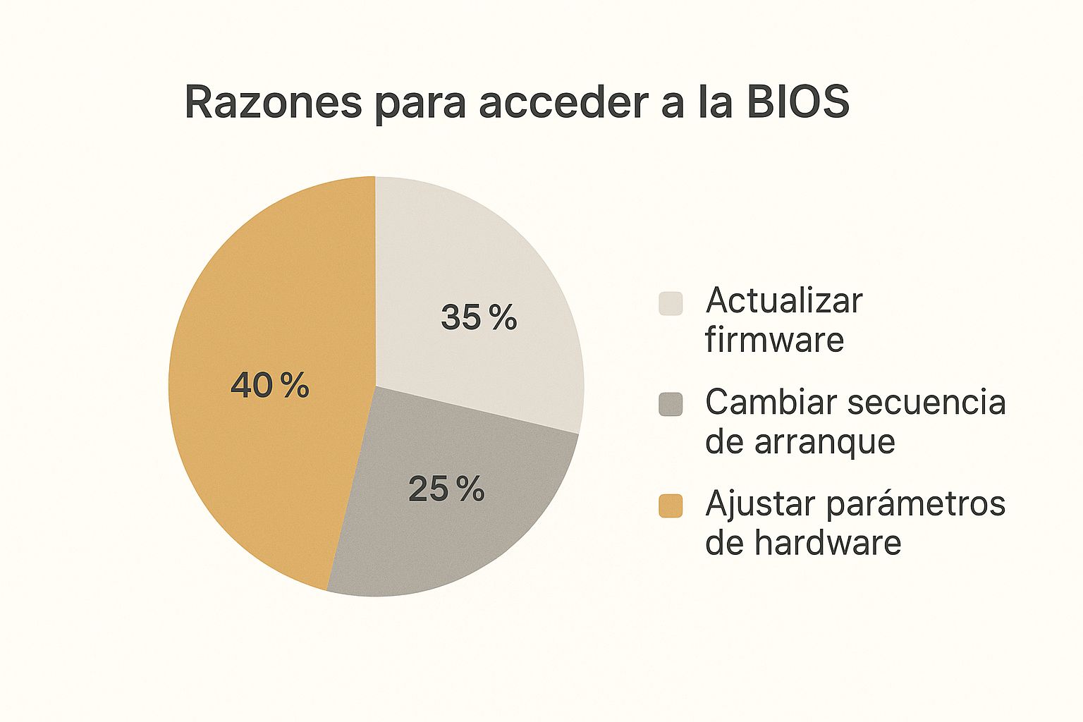 Infographic about como acceder a la bios