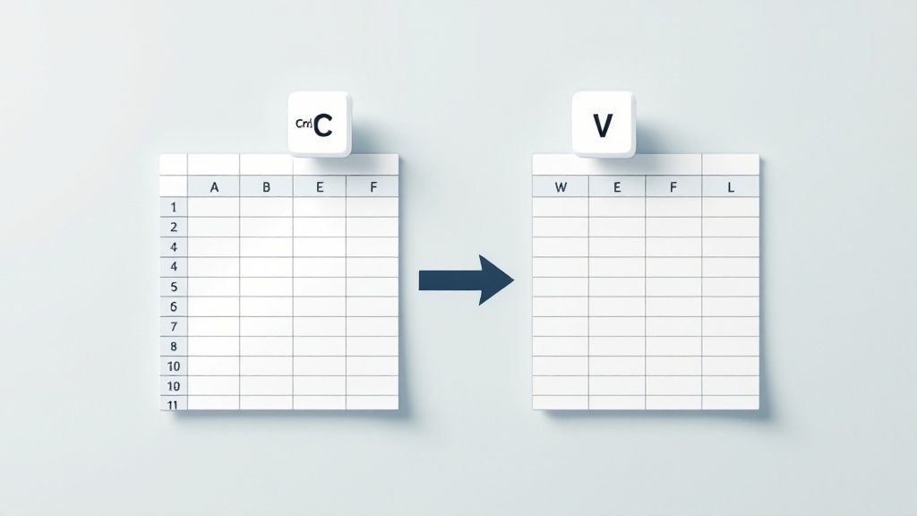 Ctrl + C y Ctrl + V