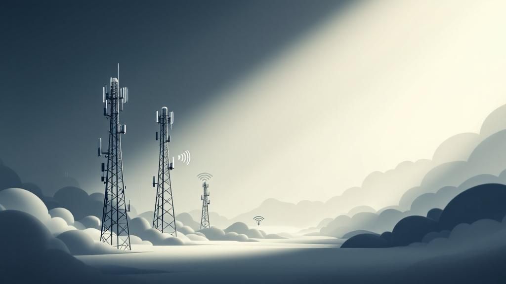 Una persona sonriendo mientras habla por teléfono en un espacio con fuerte señal WiFi