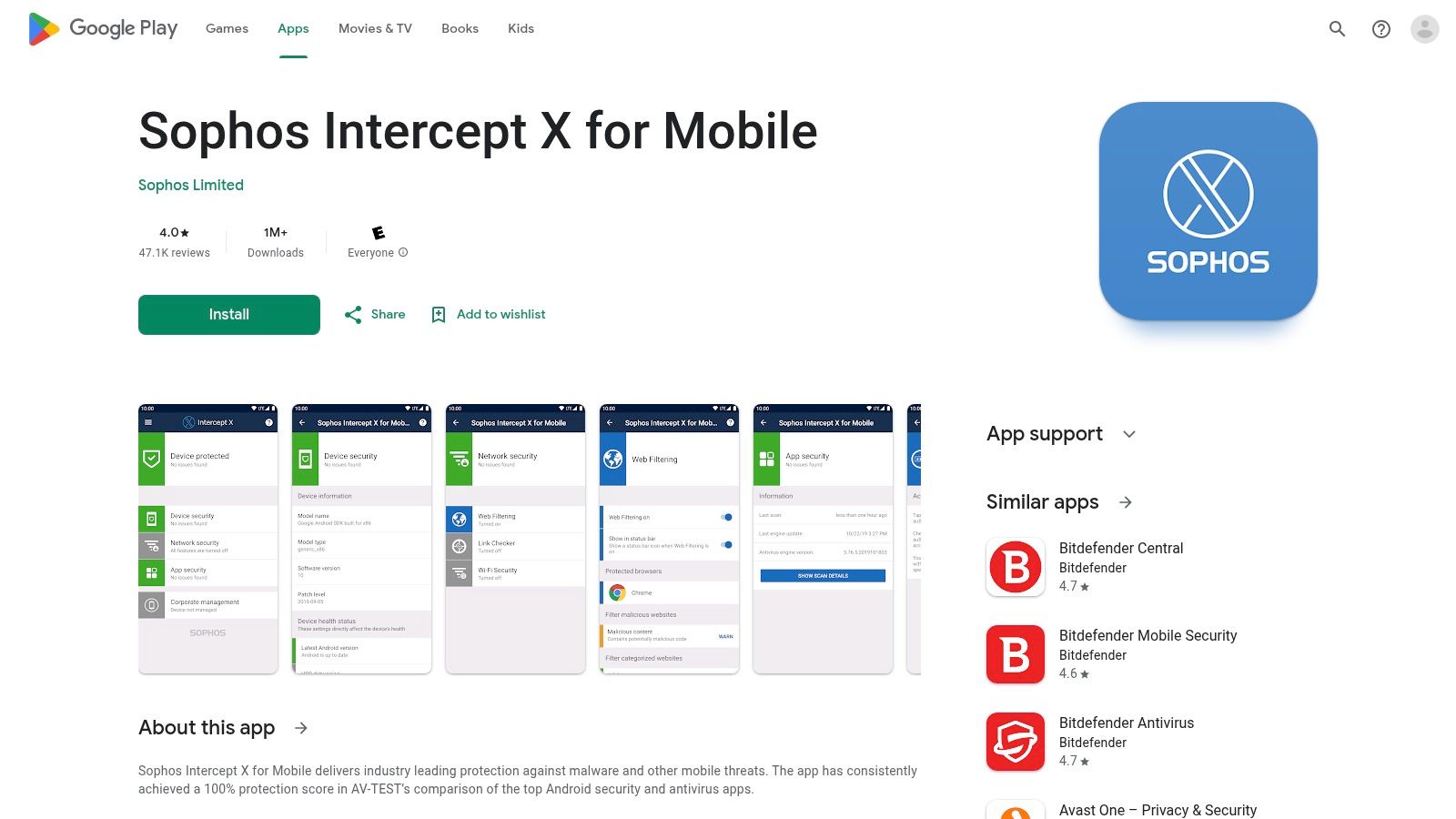 Sophos Intercept X for Mobile