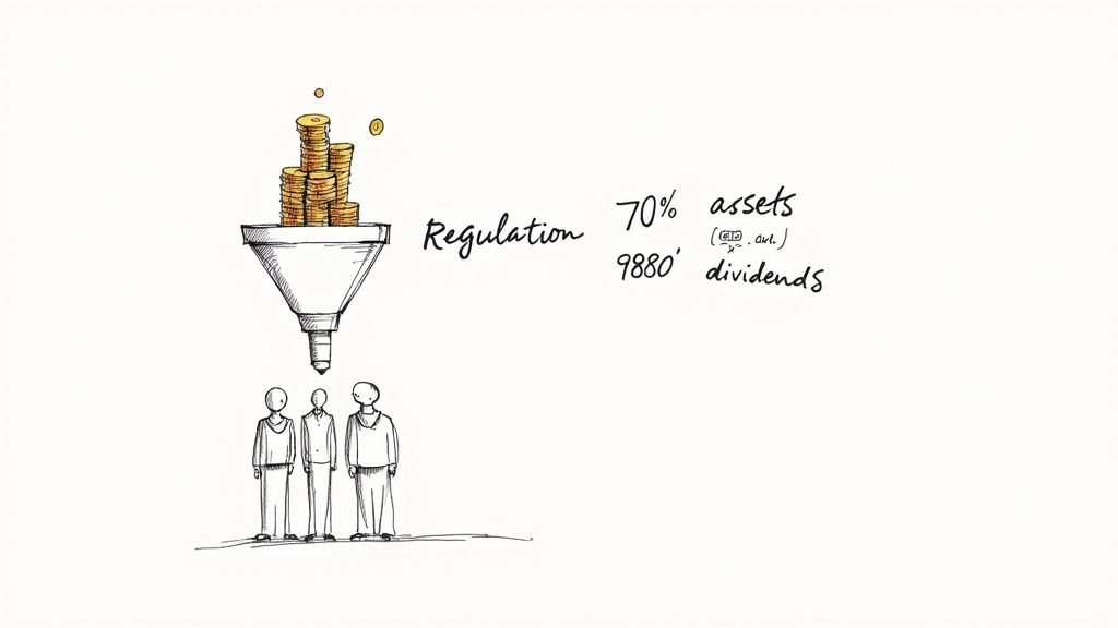 A person studying a legal document, symbolizing the regulatory framework of BDCs.