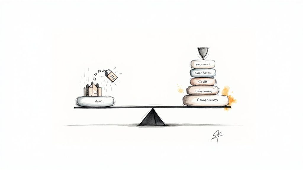People analyzing charts and data on computer screens, representing financial risk analysis