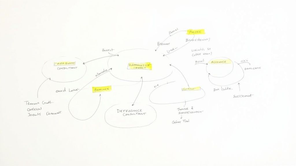 Group of professionals in a meeting, representing the key parties in a defeasance