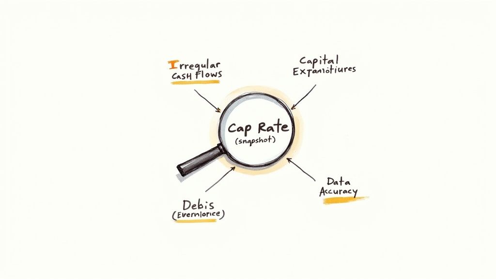 Image of a magnifying glass over financial documents, representing detailed analysis.