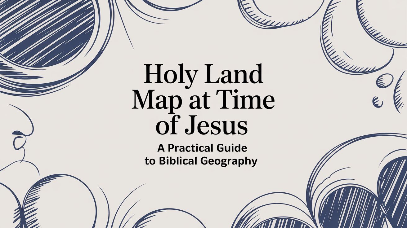 Holy Land Map at Time of Jesus: A Practical Guide to Biblical Geography