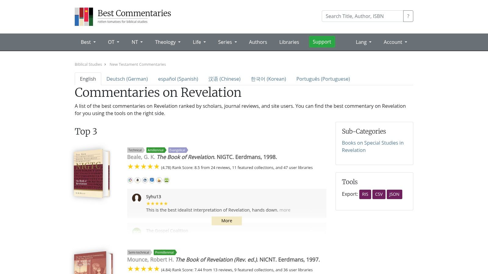 BestCommentaries.com