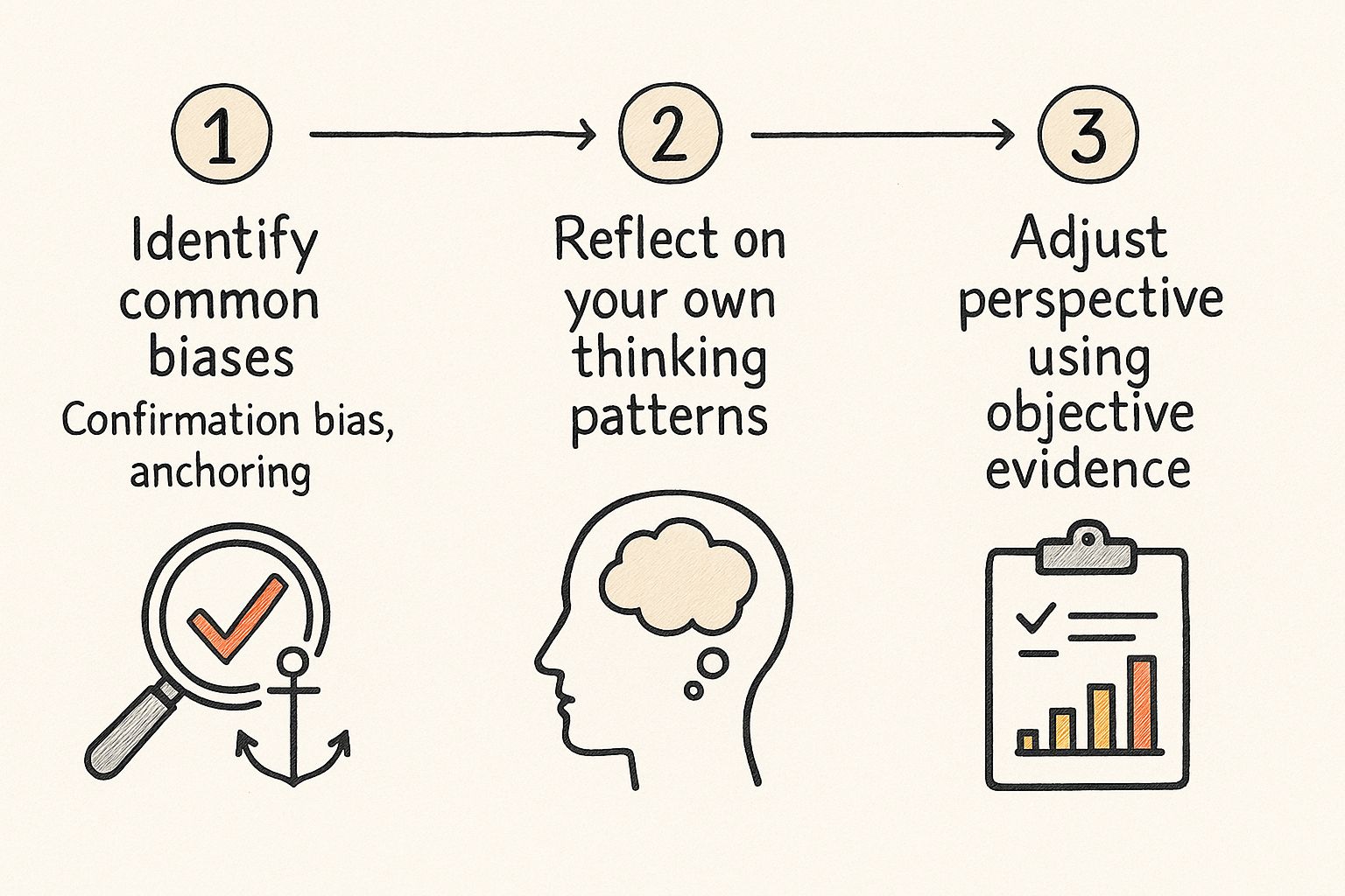 Infographic about how to develop critical thinking