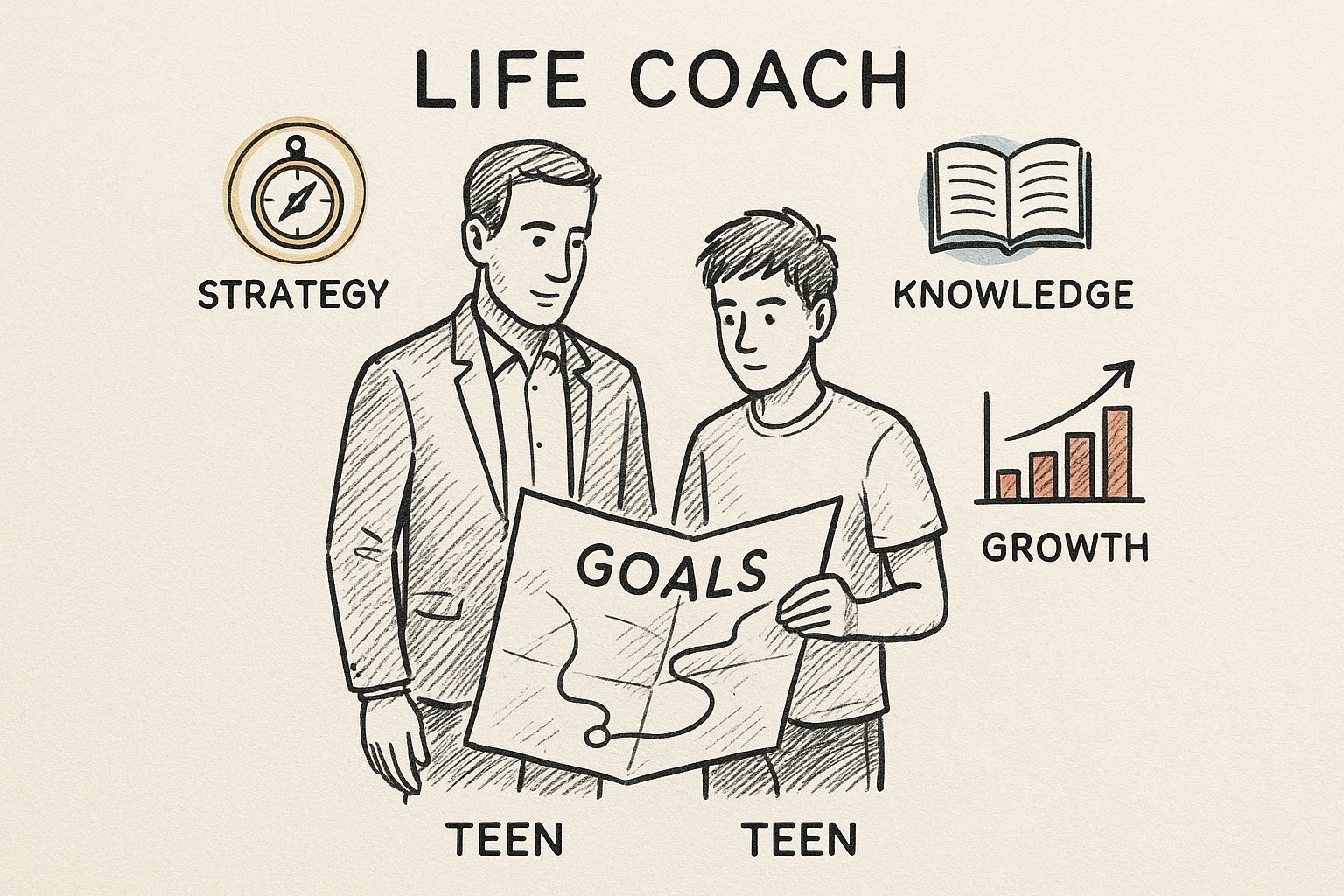 Infographic about Life coach for teen boys