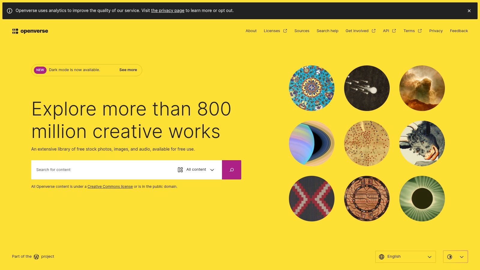 Openverse (WordPress / Creative Commons zoekmachine)