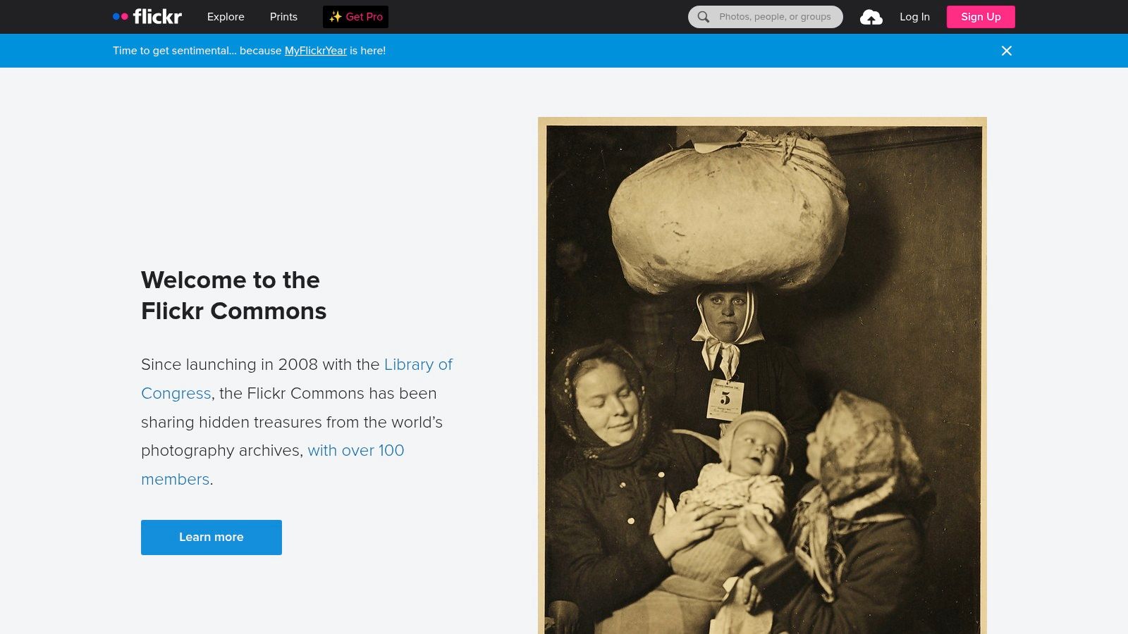 Flickr Commons (en Flickr PD/CC0)