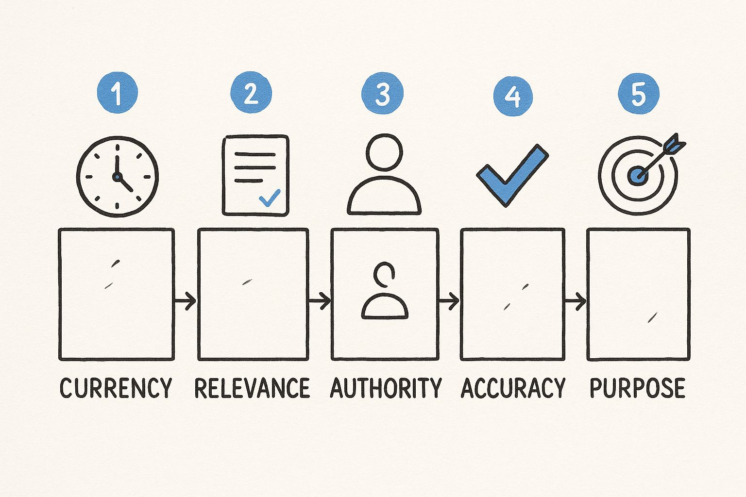 Infographic about what is a credible source